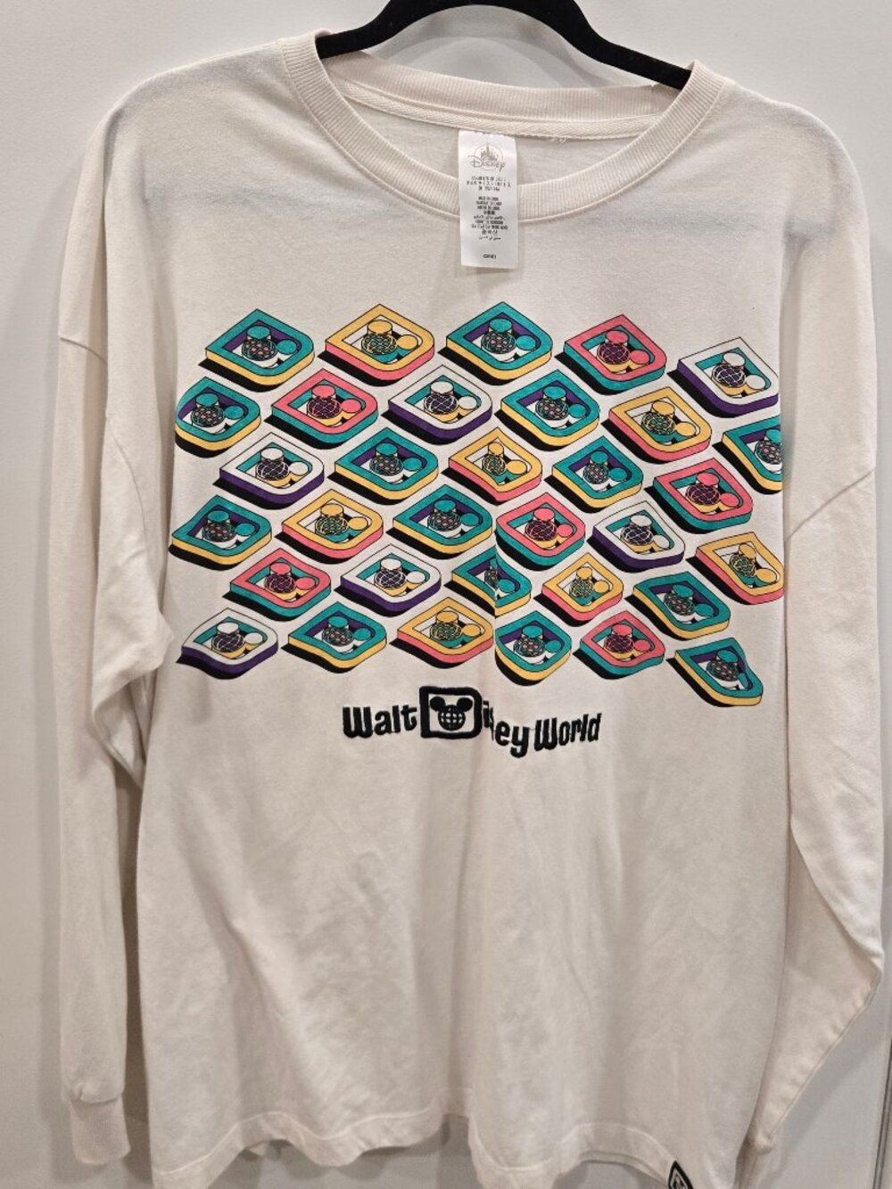 Walt Disney World Colorful Logo Long Sleeve Shirt | Large (#117)